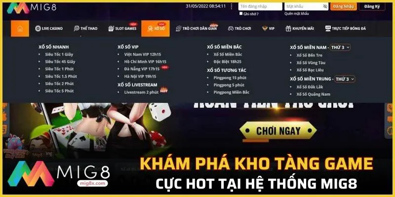 Khám phá kho tàng game cược cực hot tại hệ thống Mig8