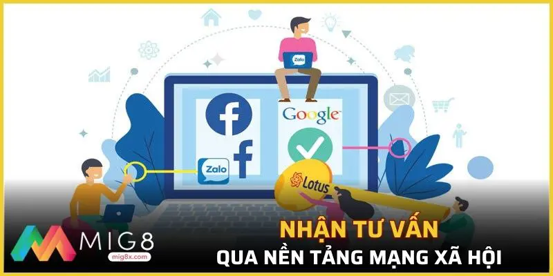 Nhận tư vấn qua nền tảng mạng xã hội nhanh, chuẩn